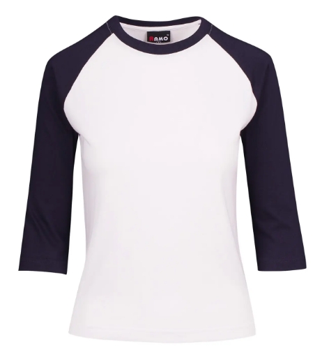 Picture of RAMO, Ladies 3/4 Sleeve Raglan Tee